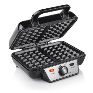 Dobbelt Vaffeljern - 1000W - Non-Stick - Belgiske vafler