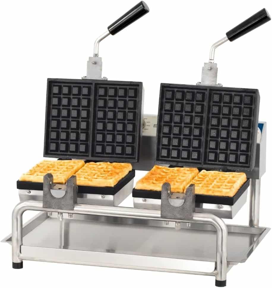 Dobbelt vaffeljern 180°